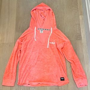 PINK Women’s Lightweight Terry Sweatshirt Size M Medium - like new